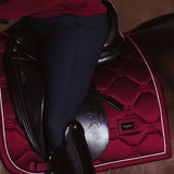Equestrian Stockholm Dressage Saddle Pad Bordeaux