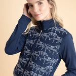 Bosco Zip Jacket | Navy & White - Rönner - Equiluxe Tack