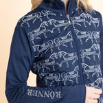 Bosco Zip Jacket | Navy & White - Rönner - Equiluxe Tack