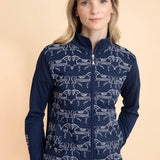 Bosco Zip Jacket | Navy & White - Rönner - Equiluxe Tack