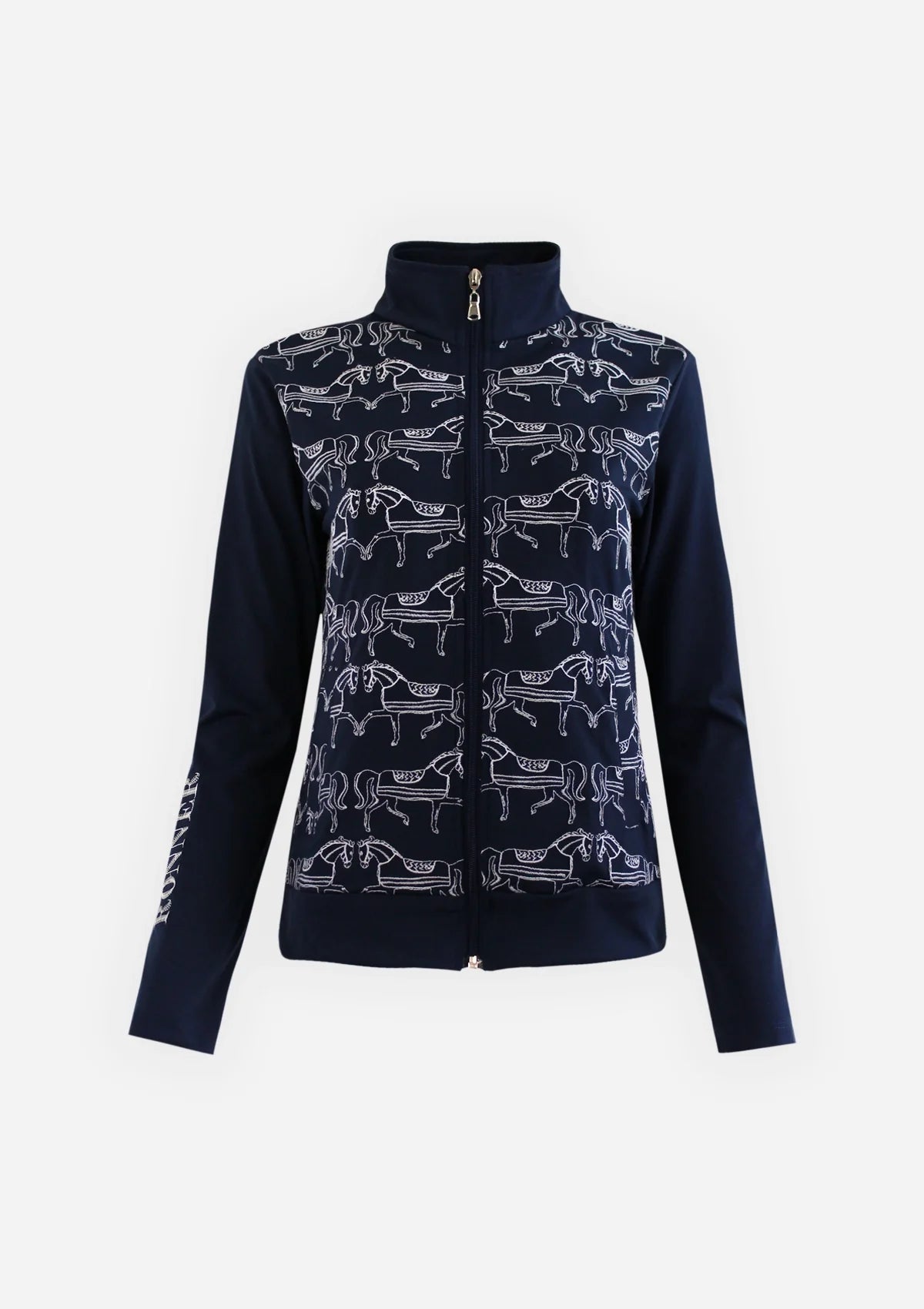 Bosco Zip Jacket | Navy & White - Rönner - Equiluxe Tack