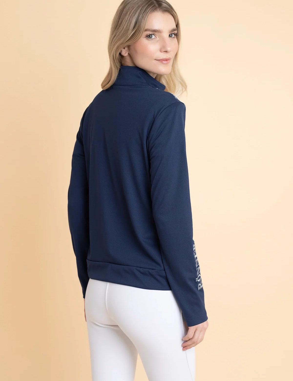 Bosco Zip Jacket | Navy & White - Rönner - Equiluxe Tack