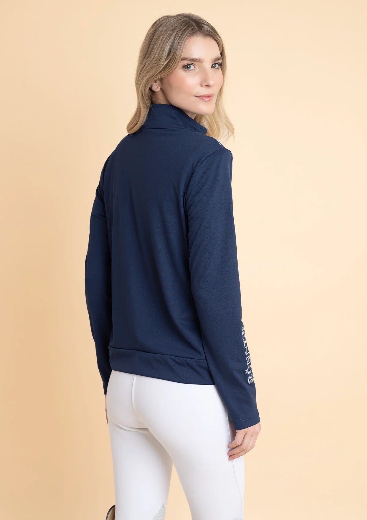 Bosco Zip Jacket | Navy & White - Rönner - Equiluxe Tack