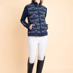 Bosco Zip Jacket | Navy & White - Rönner - Equiluxe Tack