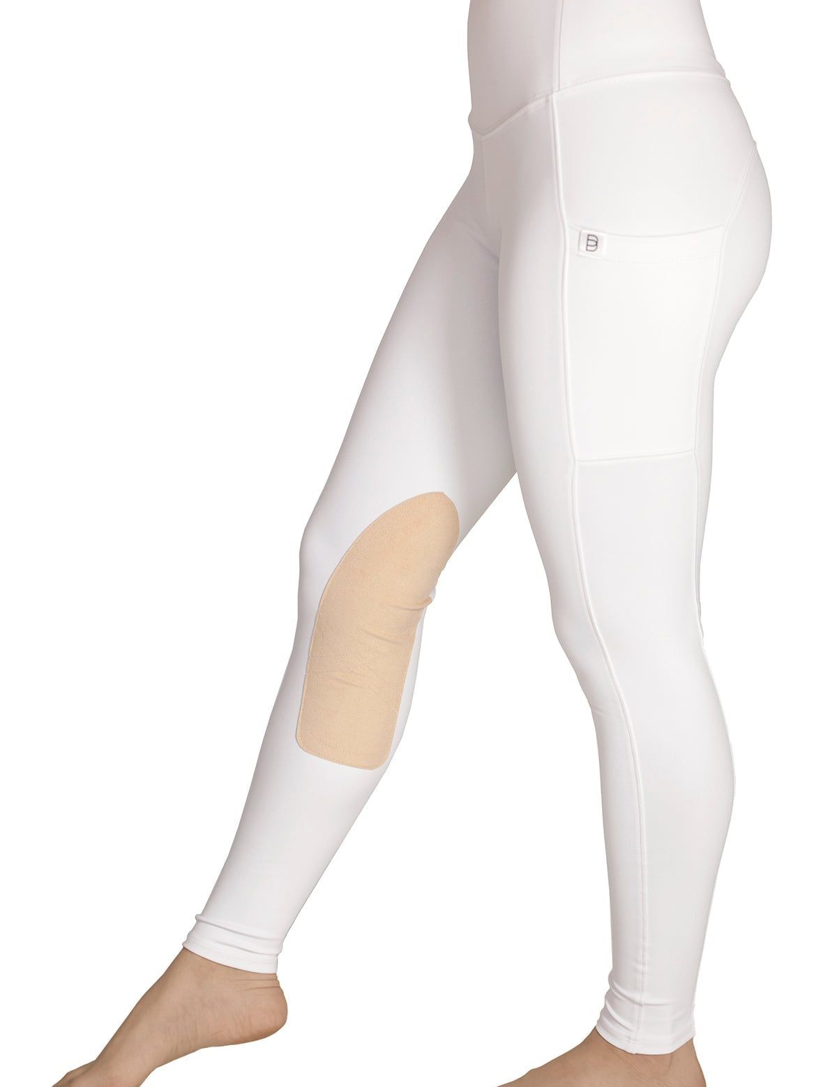 BOTORI Kate Suede Knee Patch Riding Tights - BOTORI Equestrian - Equiluxe Tack