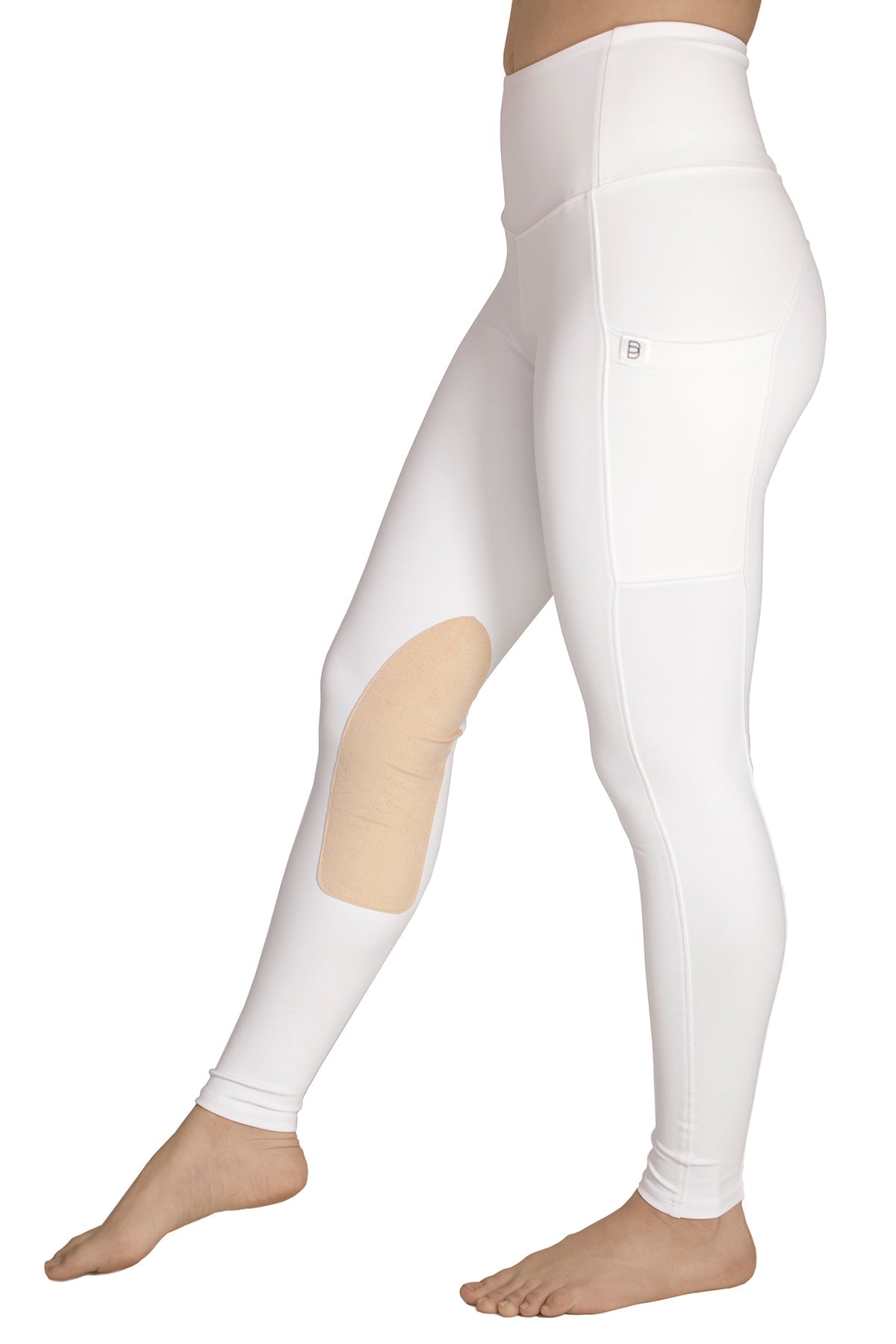 BOTORI Kate Suede Knee Patch Riding Tights - BOTORI Equestrian - Equiluxe Tack