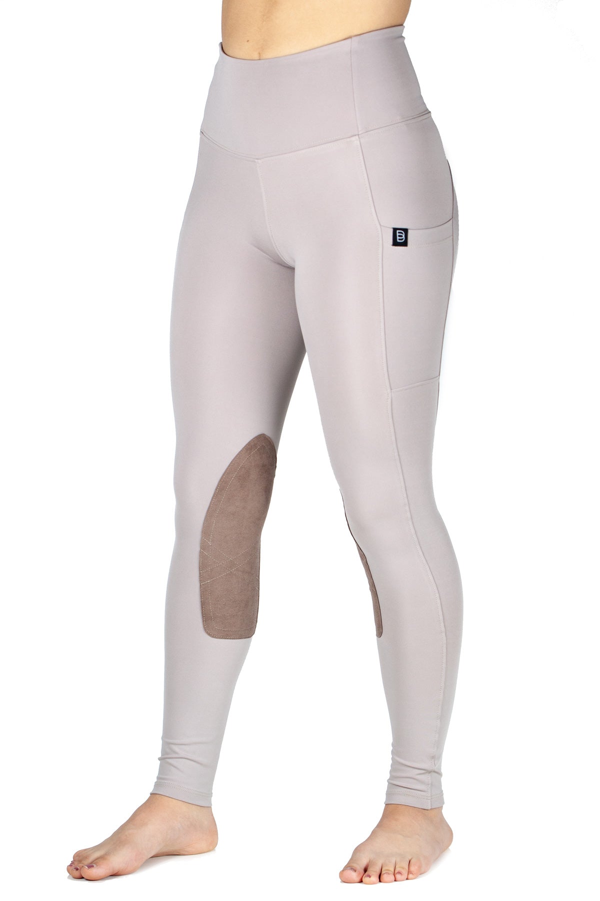 BOTORI Kate Suede Knee Patch Riding Tights - BOTORI Equestrian - Equiluxe Tack