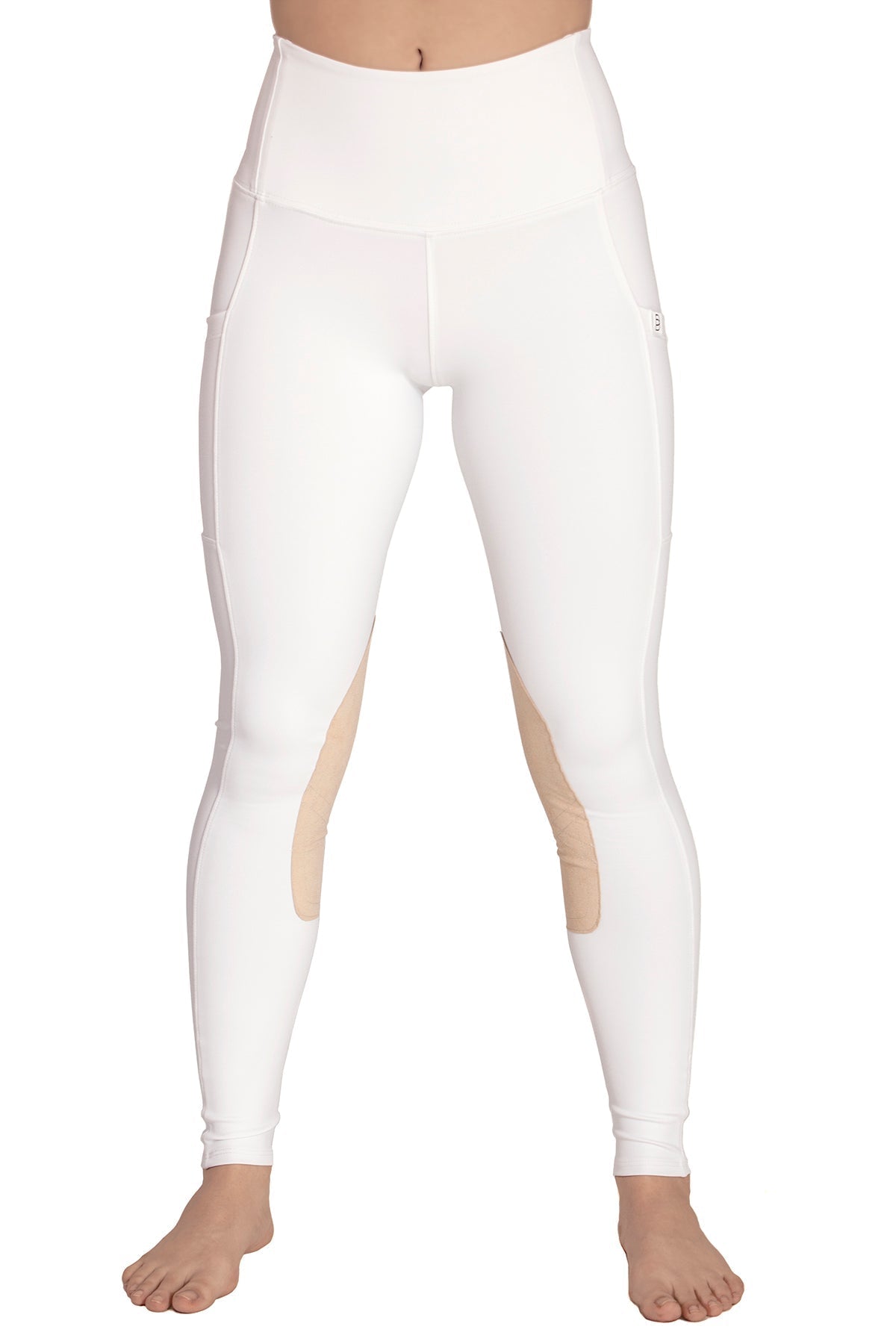 BOTORI Kate Suede Knee Patch Riding Tights - BOTORI Equestrian - Equiluxe Tack