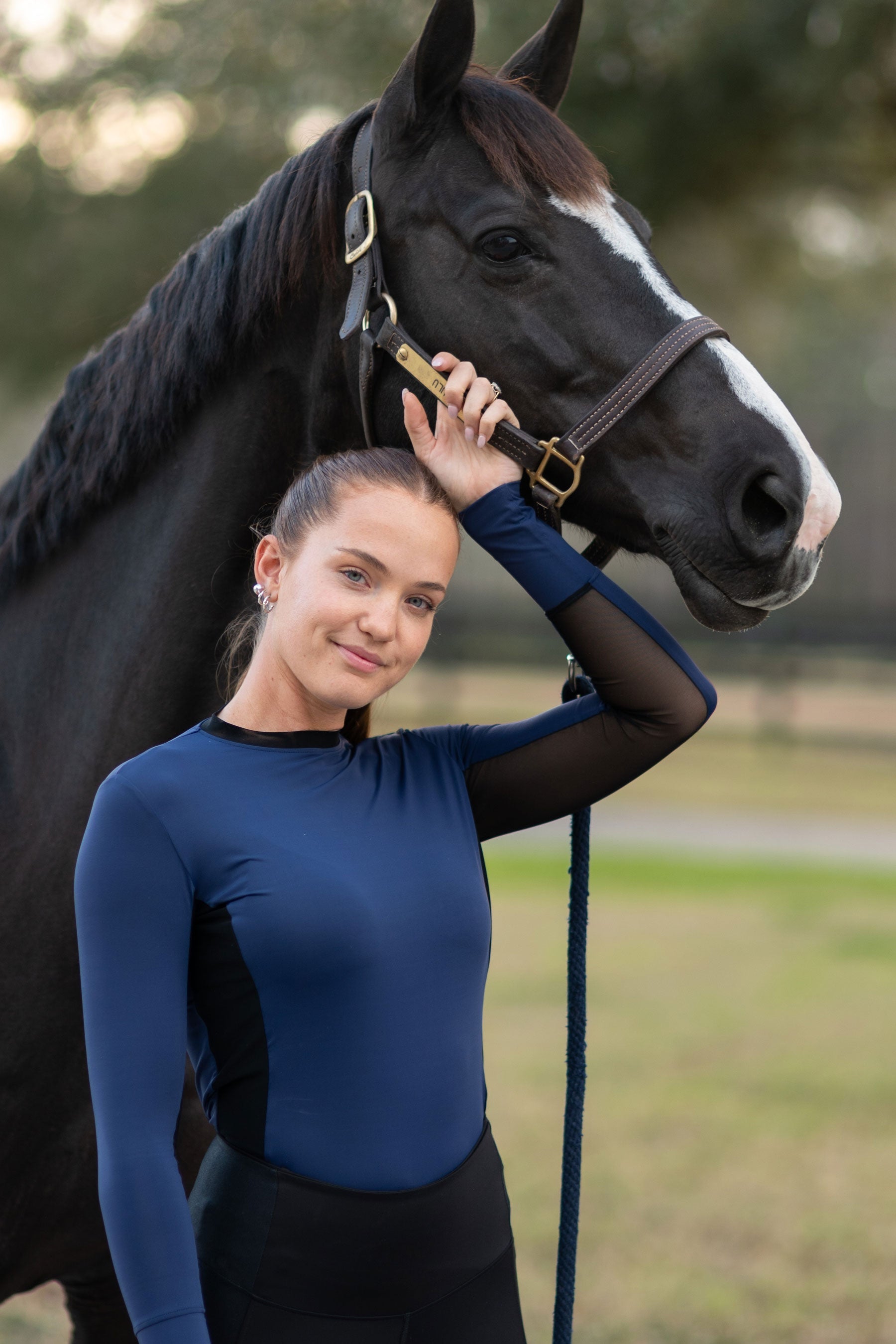 BOTORI Riley Technical Mesh Panel Riding Top - BOTORI Equestrian - Equiluxe Tack