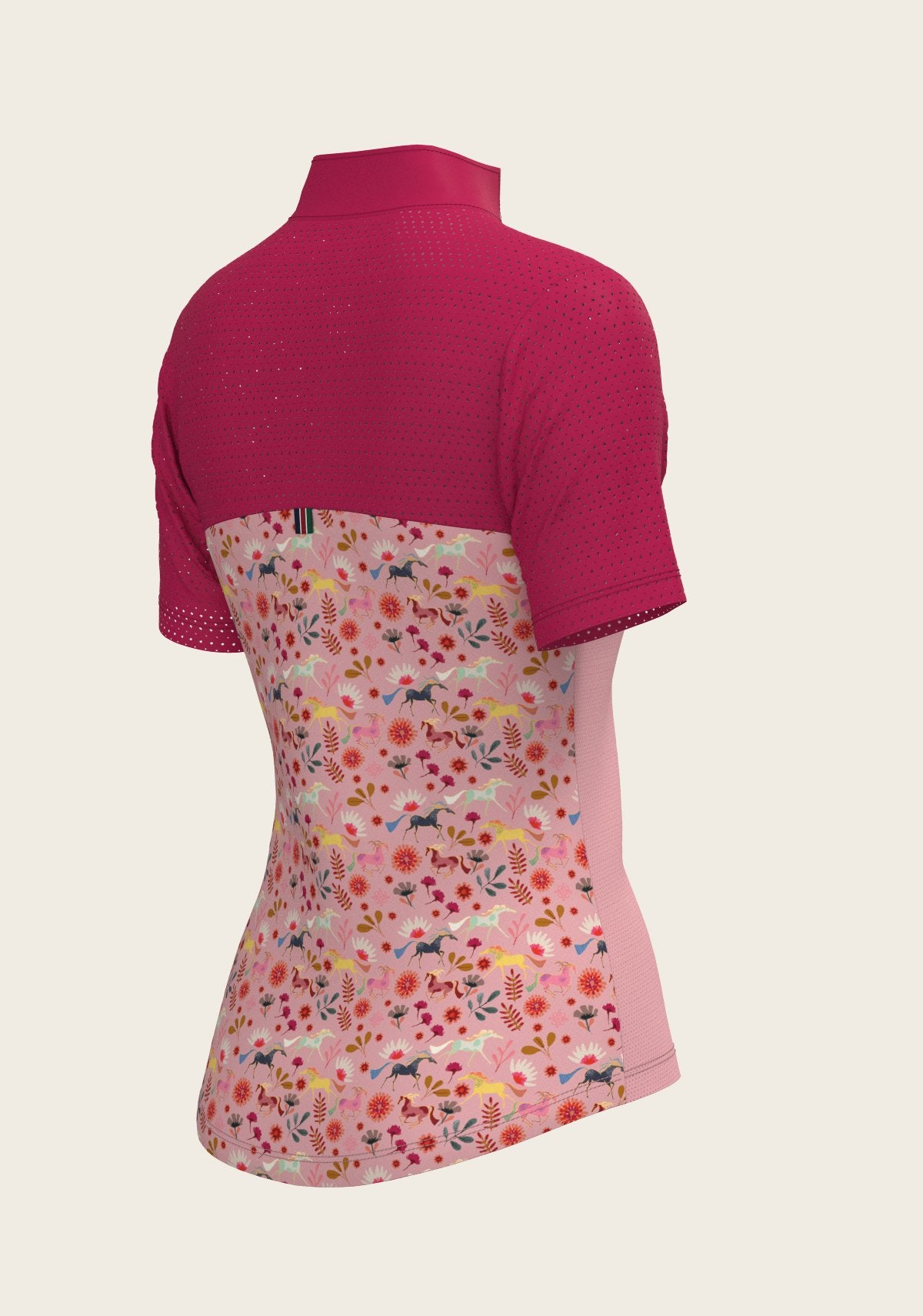  Bouquet on Rose Short Sleeve Sport Sun Shirt - Espoir Equestrian - Equiluxe Tack