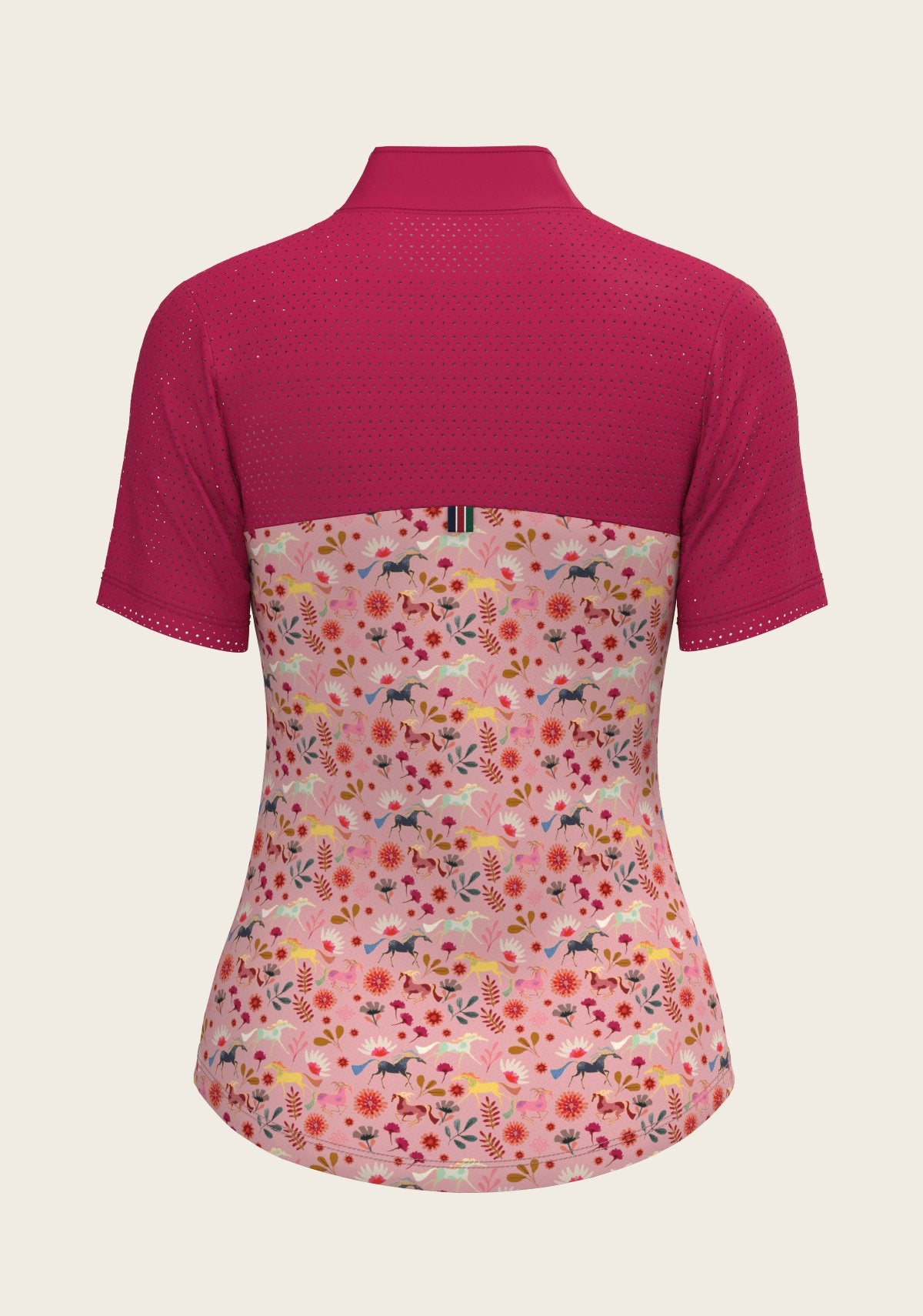  Bouquet on Rose Short Sleeve Sport Sun Shirt - Espoir Equestrian - Equiluxe Tack