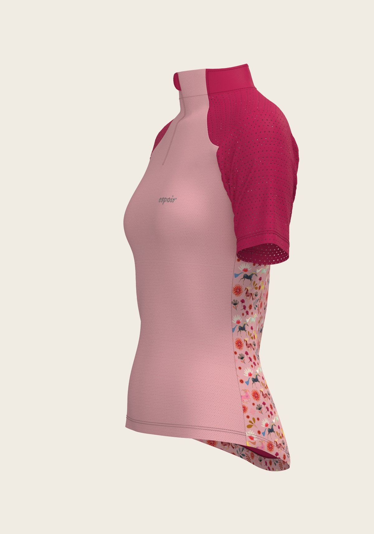  Bouquet on Rose Short Sleeve Sport Sun Shirt - Espoir Equestrian - Equiluxe Tack