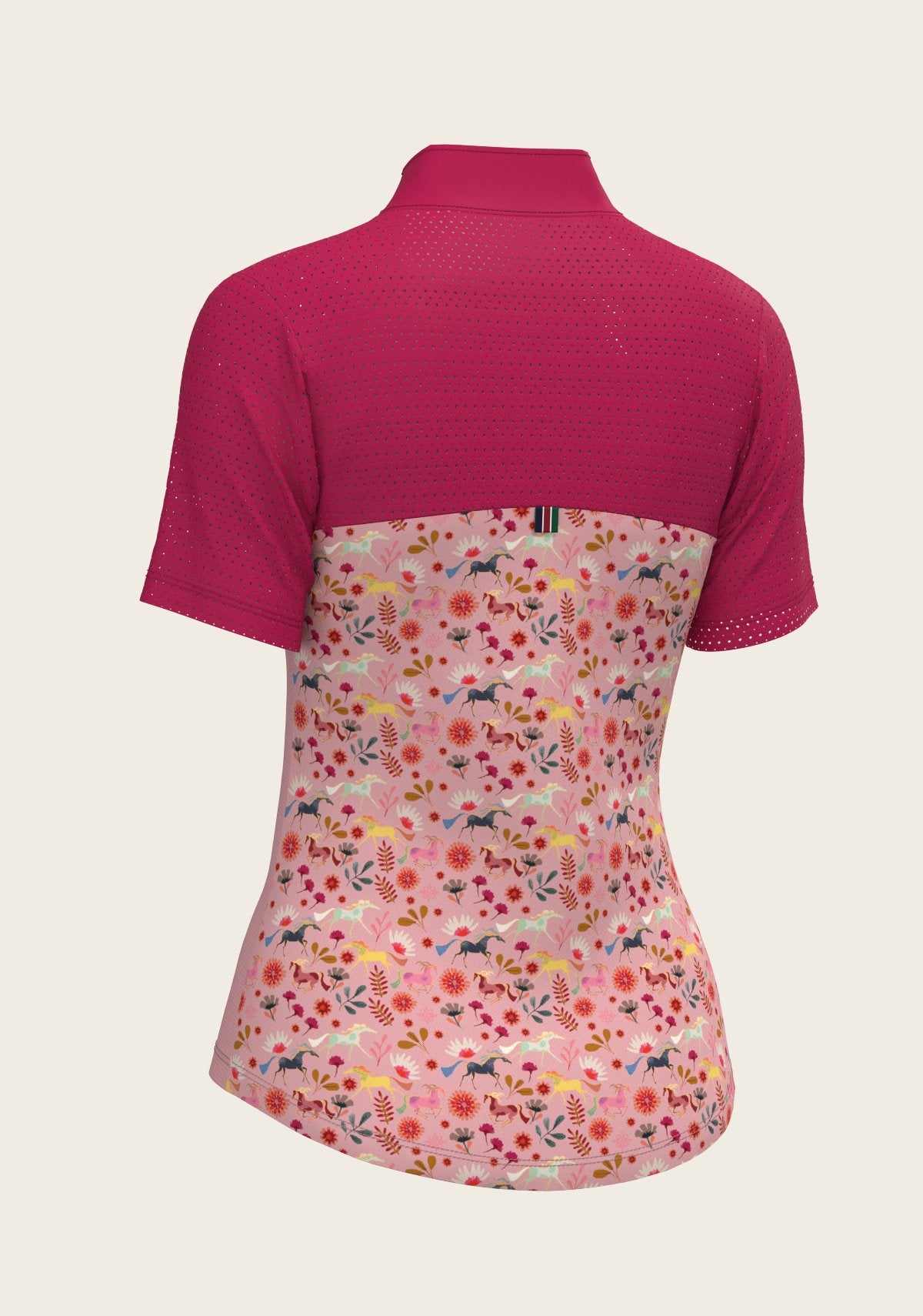  Bouquet on Rose Short Sleeve Sport Sun Shirt - Espoir Equestrian - Equiluxe Tack