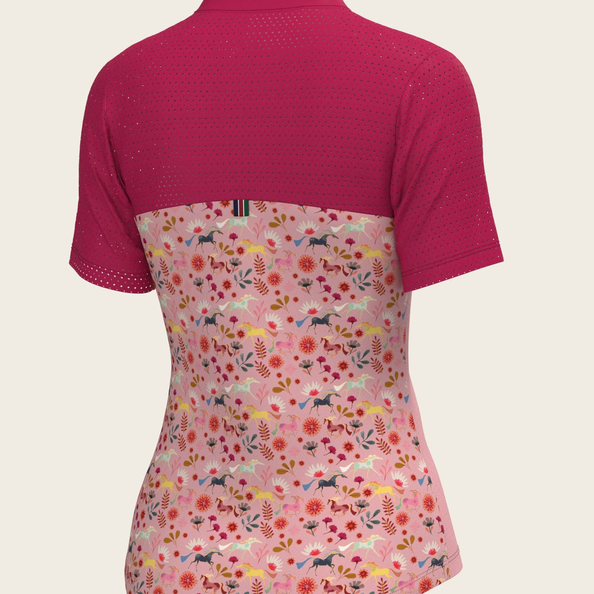  Bouquet on Rose Short Sleeve Sport Sun Shirt - Espoir Equestrian - Equiluxe Tack