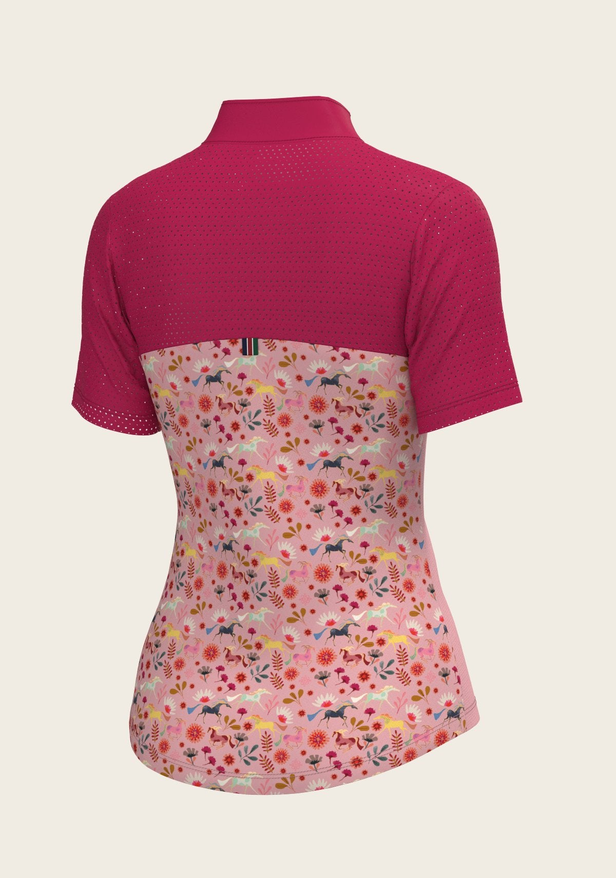  Bouquet on Rose Short Sleeve Sport Sun Shirt - Espoir Equestrian - Equiluxe Tack