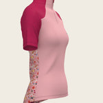  Bouquet on Rose Short Sleeve Sport Sun Shirt - Espoir Equestrian - Equiluxe Tack