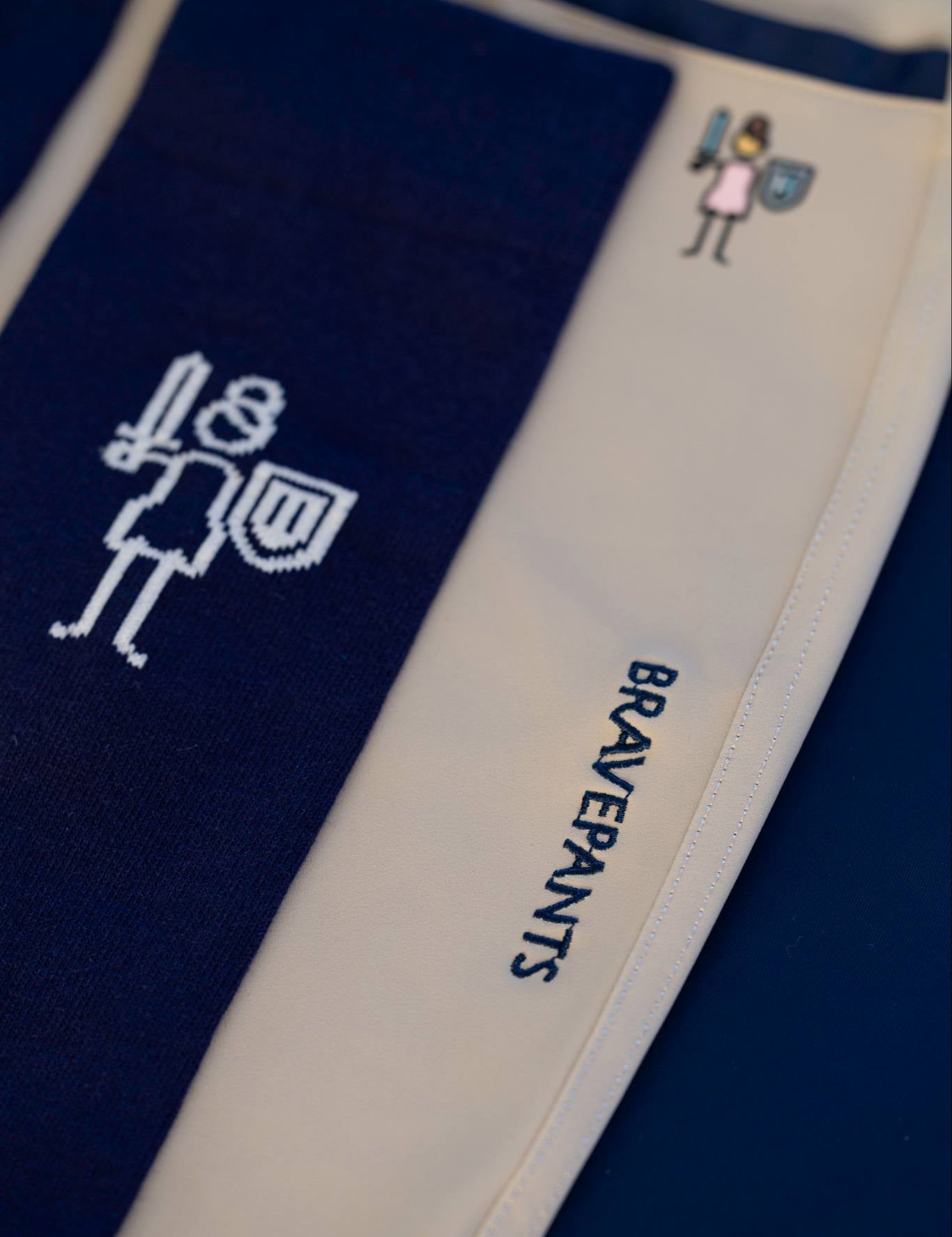 Brave Pants Double Weight Endura Beige Half Seat Grip Breech - BRAVE PANTS USA - Equiluxe Tack