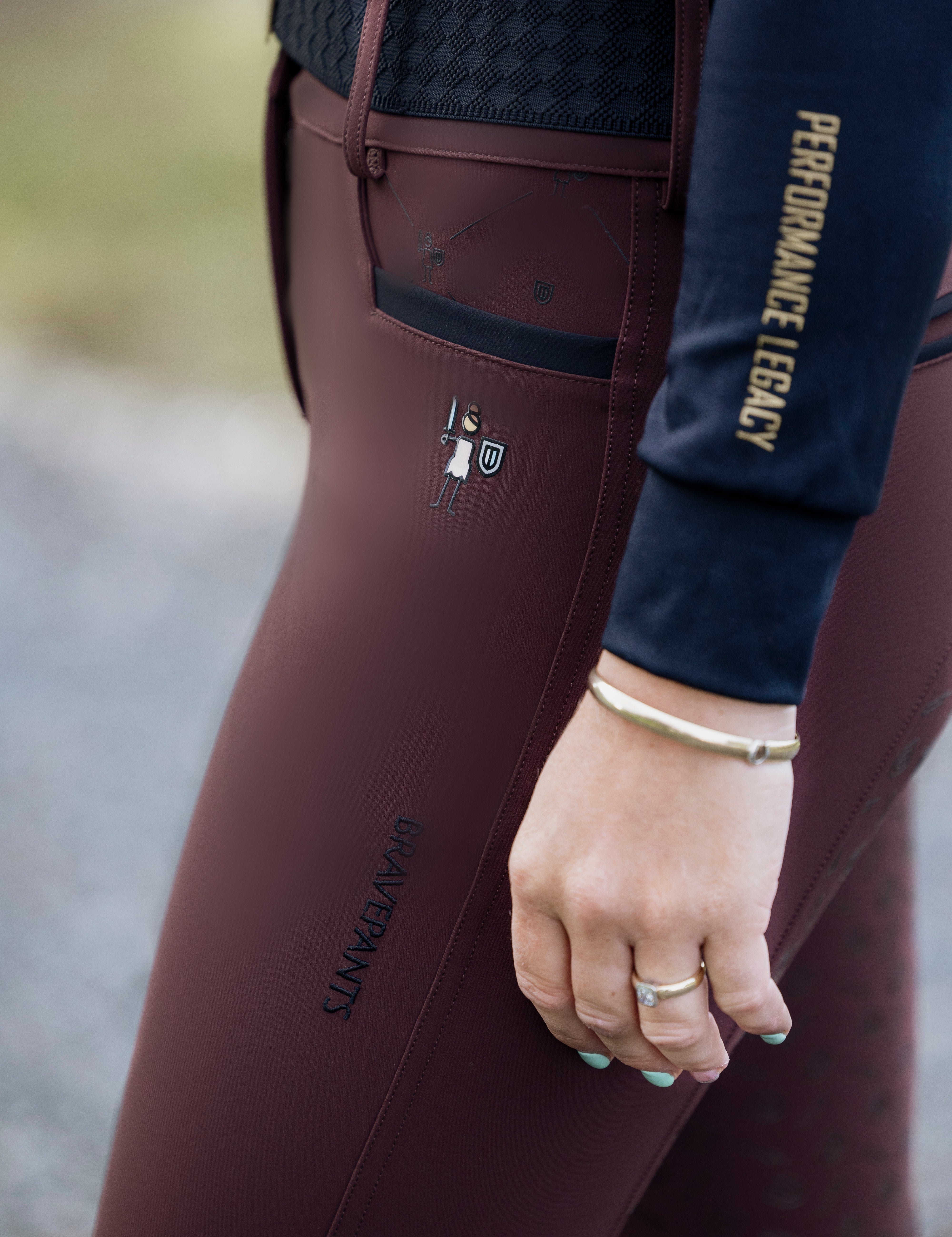 Brave Pants Double Weight Endura Chocolate Dream Breech - BRAVE PANTS USA - Equiluxe Tack