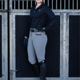 Brave Pants Double Weight Endura Gunsmoke Grey Breeches - BRAVE PANTS USA - Equiluxe Tack