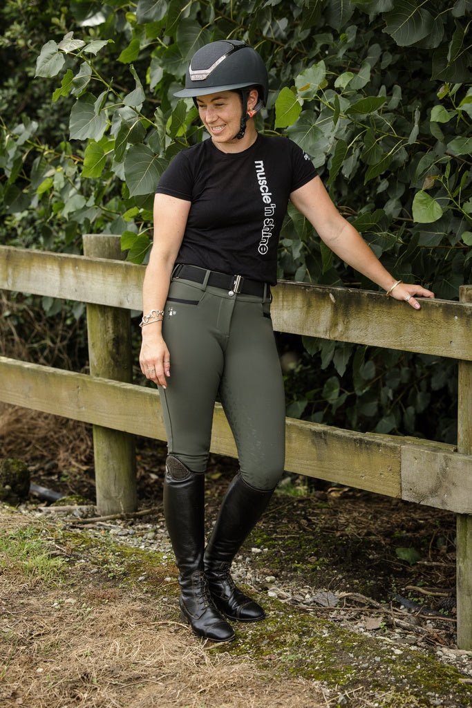 Brave Pants Double Weight Endura Military Green Breech - BRAVE PANTS USA - Equiluxe Tack