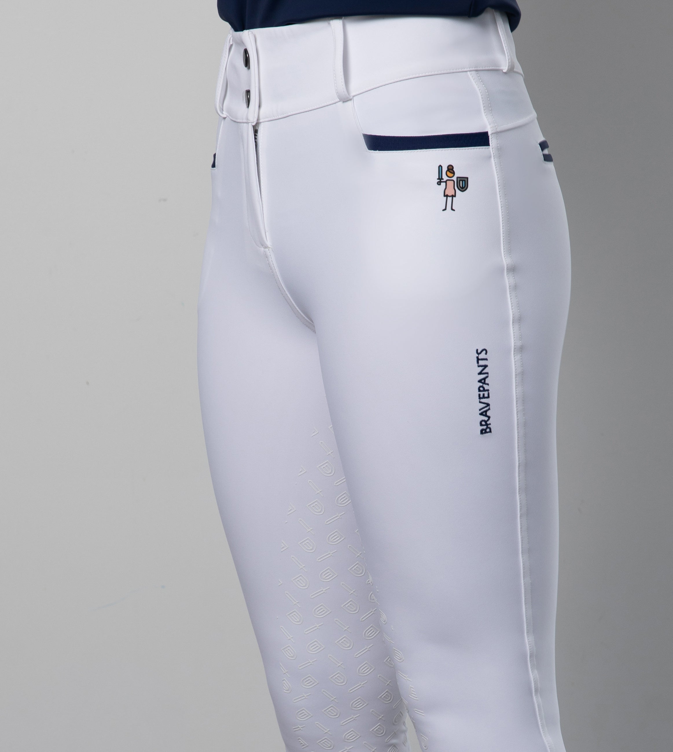 Brave Pants Double Weight Revolution Navy Comp White - BRAVE PANTS USA - Equiluxe Tack