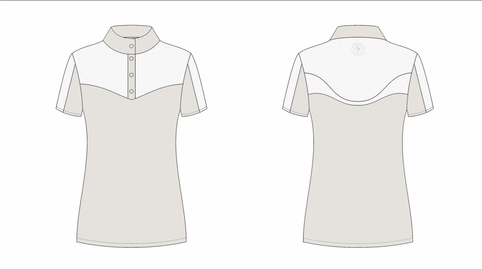 Brave Pants Pastel Grey Short Sleeve Shirt - BRAVE PANTS USA - Equiluxe Tack