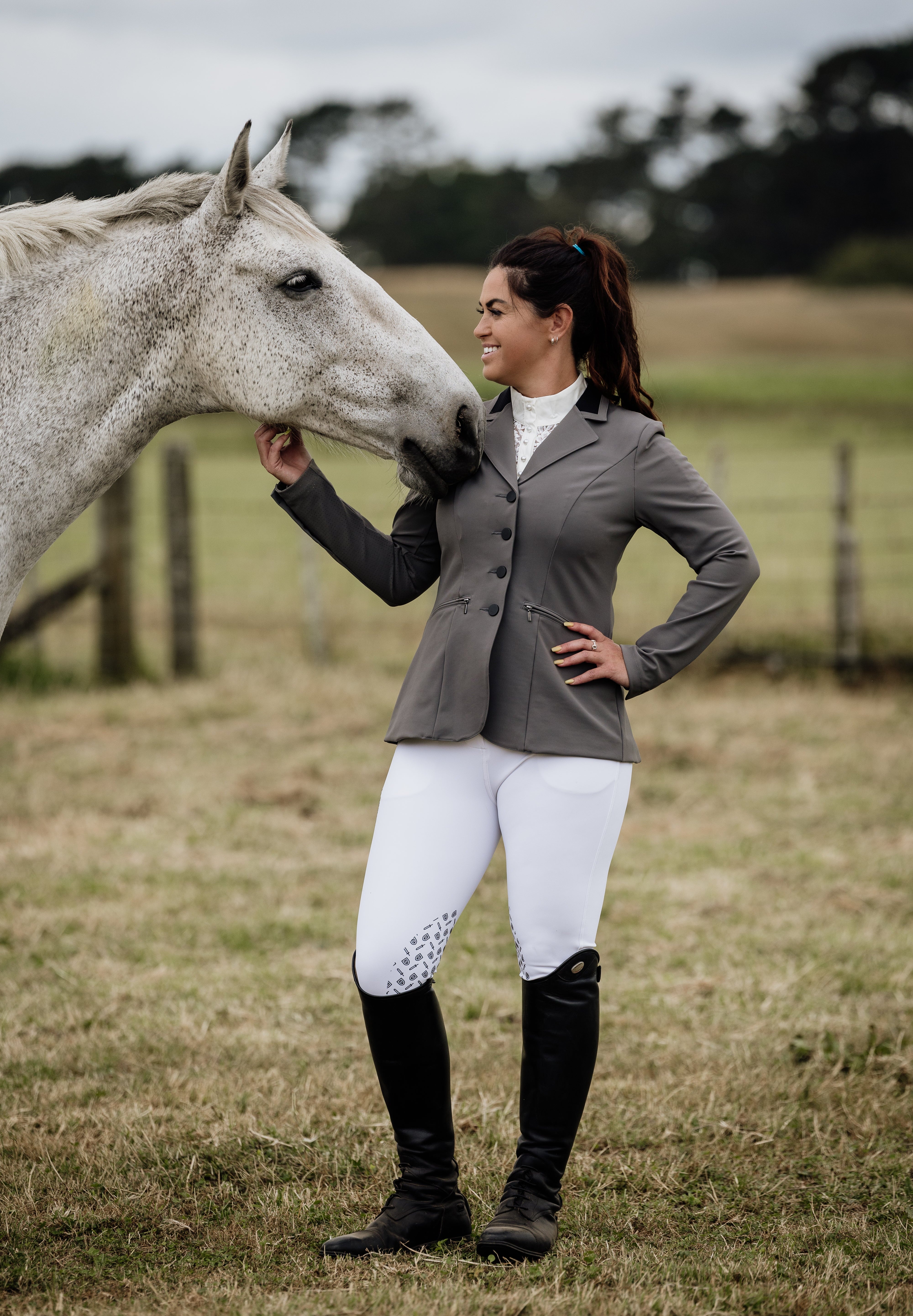 Brave Pants Performance Legacy Show Jacket Gunsmoke Grey - BRAVE PANTS USA - Equiluxe Tack