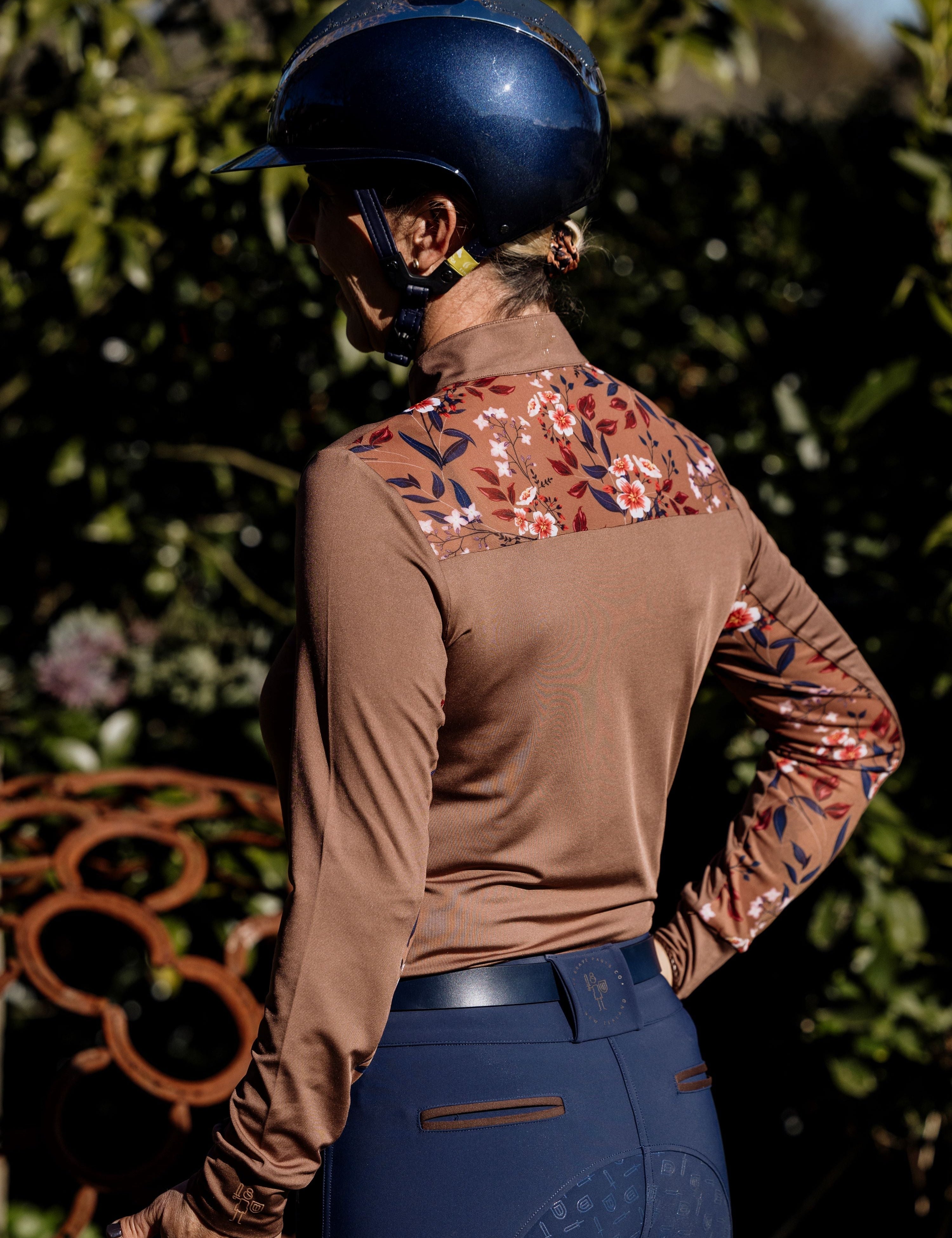 Brave Pants Walnut 1/4 Floral Base Layer - BRAVE PANTS USA - Equiluxe Tack