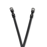 Brixton Black Leather & Clear Crystal Rivet Spur Straps - Halter Ego® - Equiluxe Tack