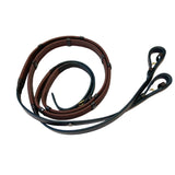 Brown Pebble Rubber Reins with Stops - Halter Ego® - Equiluxe Tack