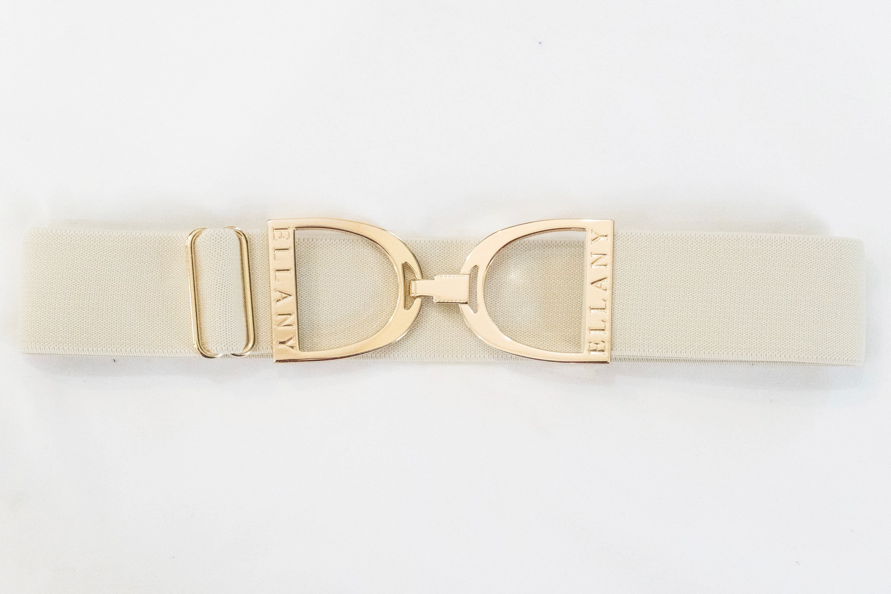 Buttercream - 1.5" Gold Stirrup Elastic Belt - Ellany Equestrian - Equiluxe Tack