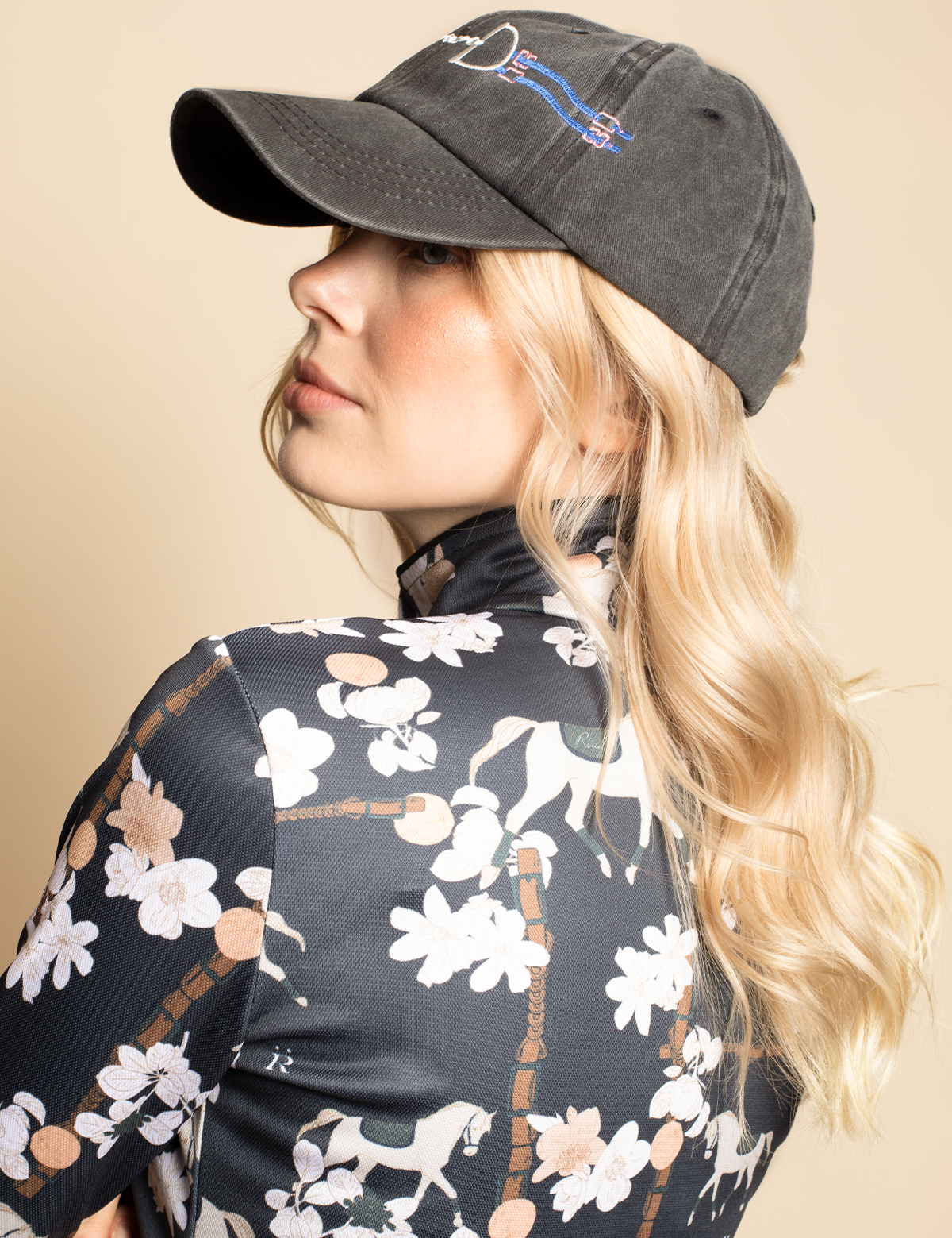 Rönner Equestrian Cotton Sporty Snaffle Cap | Black