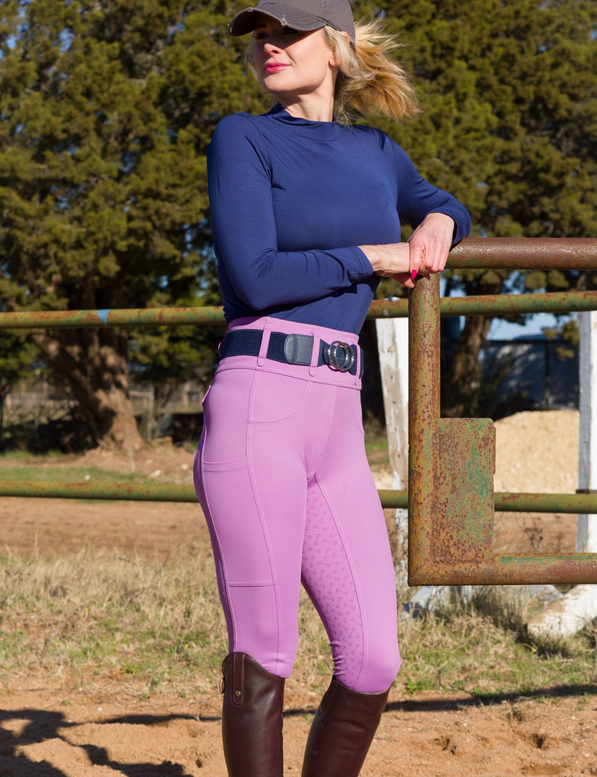 Canter Culture Athletic Breech - Dusty Lavender - Canter Culture Riding Apparel - Equiluxe Tack