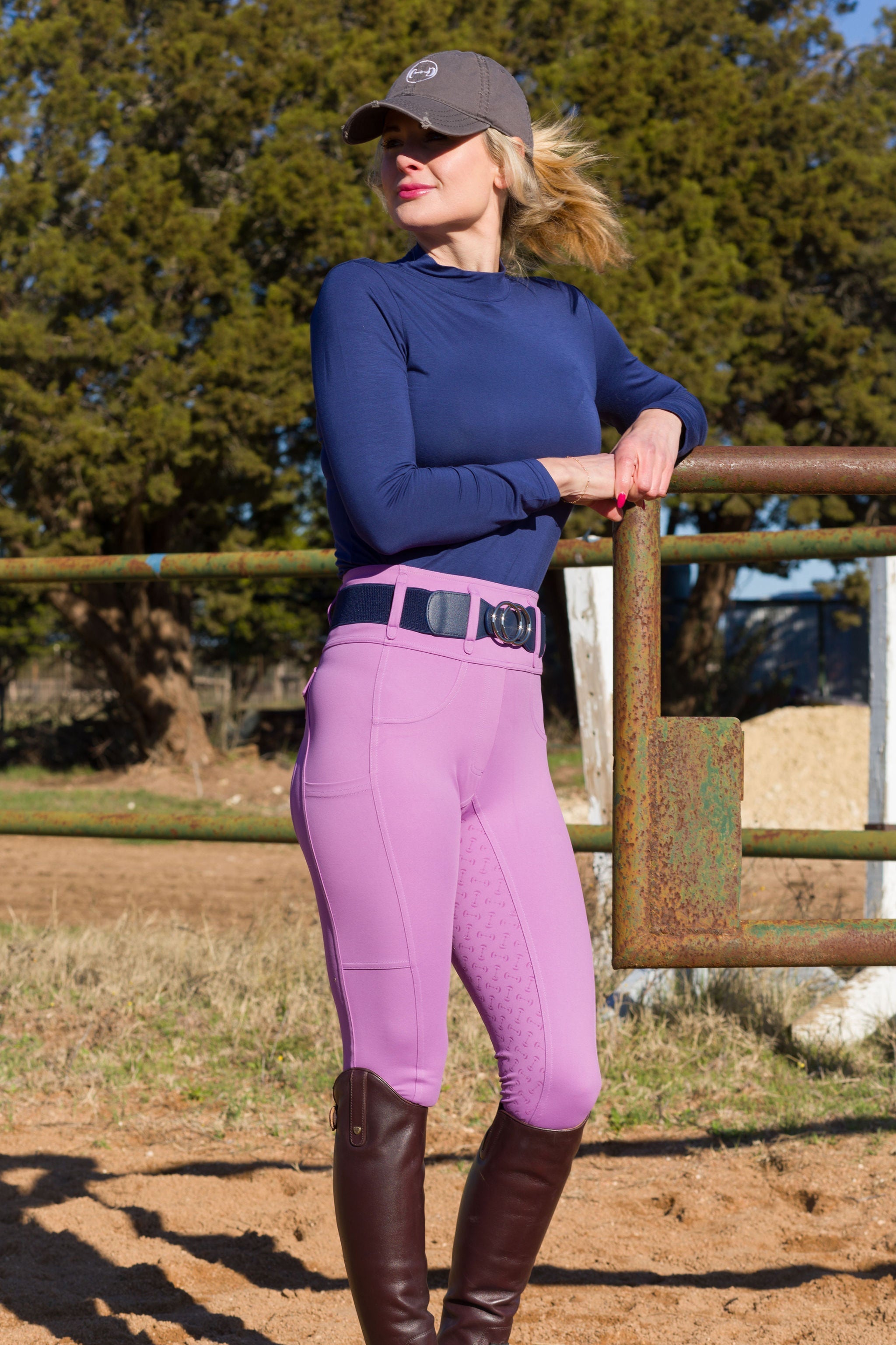 Canter Culture Athletic Breech - Dusty Lavender - Canter Culture Riding Apparel - Equiluxe Tack