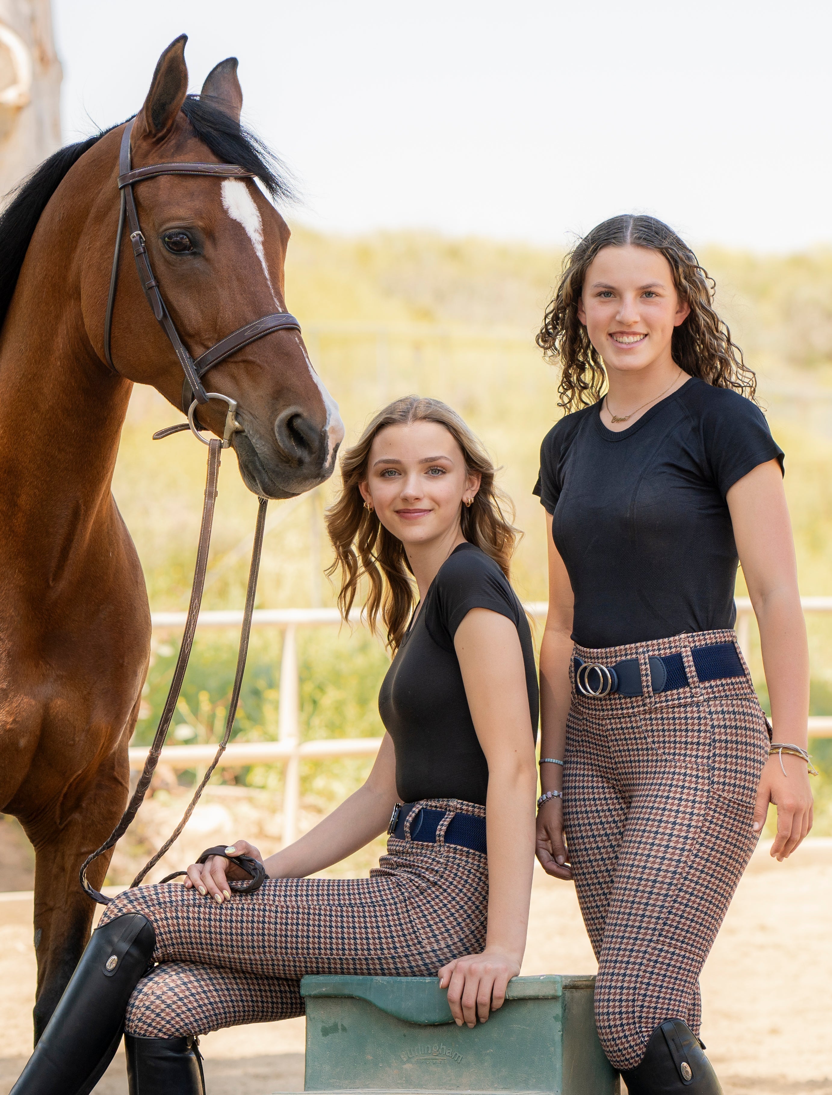 Canter Culture Athletic Breech - English Houndstooth - Canter Culture Riding Apparel - Equiluxe Tack