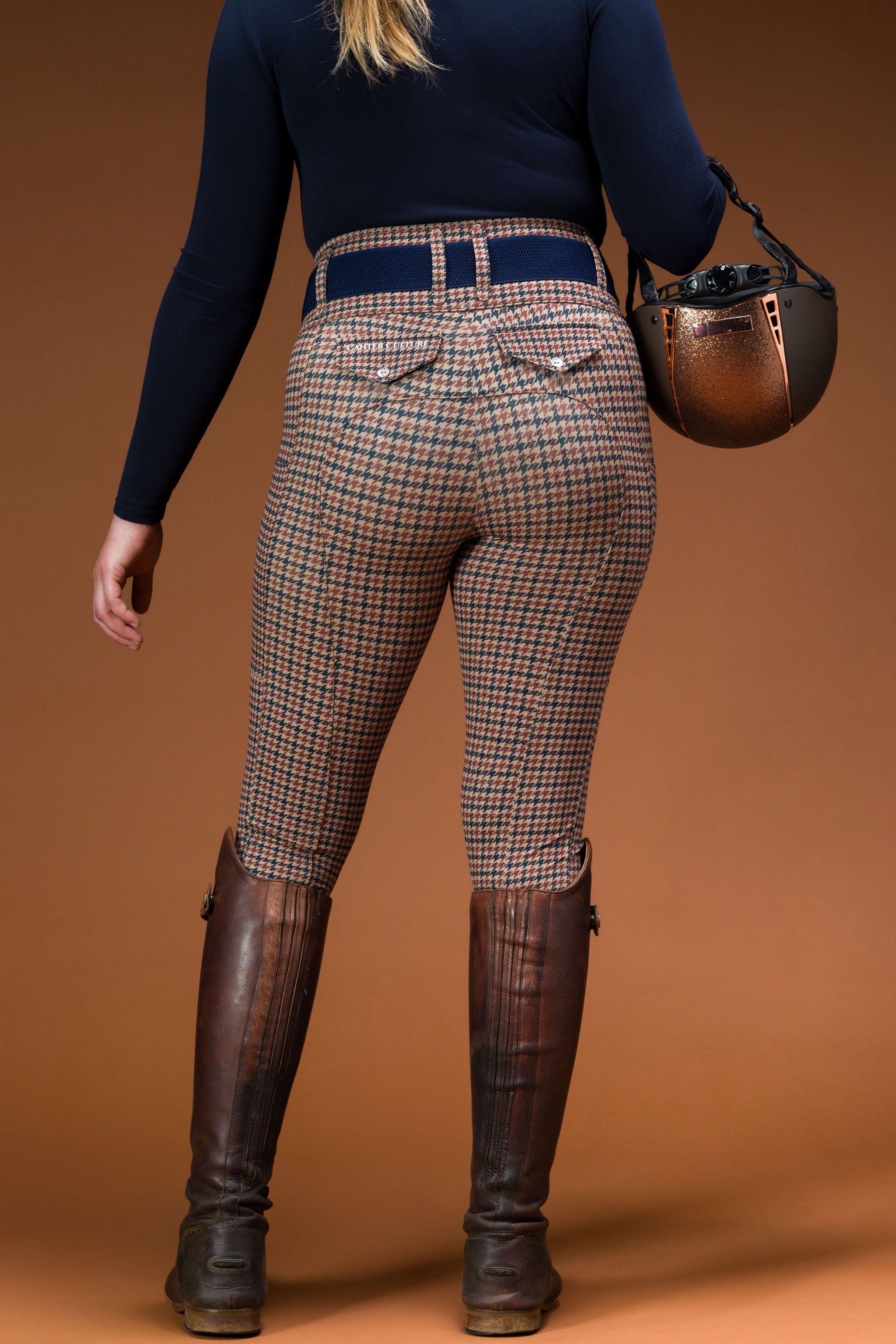 Canter Culture Athletic Breech - English Houndstooth - Canter Culture Riding Apparel - Equiluxe Tack