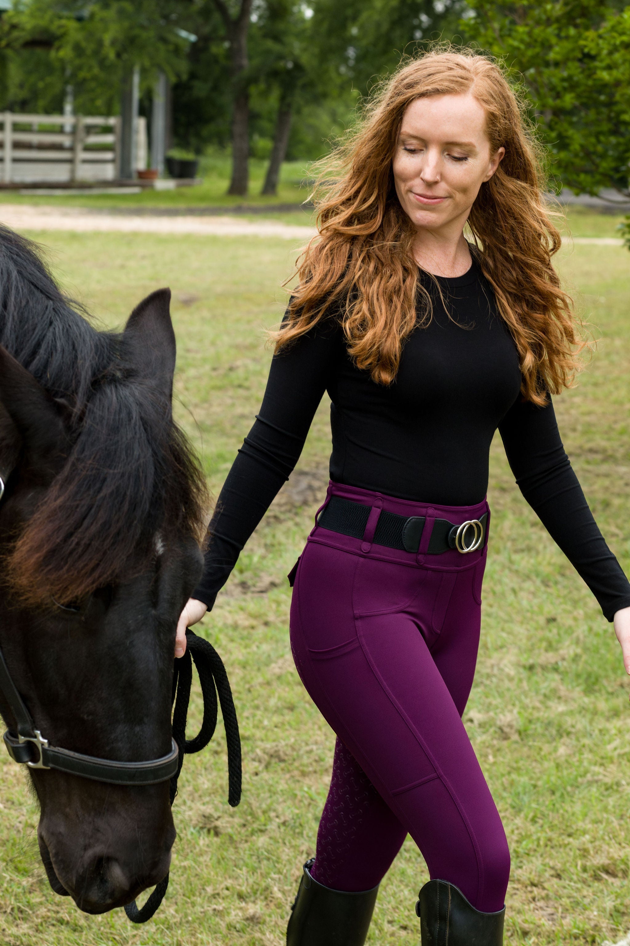 Canter Culture Athletic Breech - Purple Rein - Canter Culture Riding Apparel - Equiluxe Tack