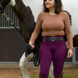 Canter Culture Athletic Breech - Purple Rein - Canter Culture Riding Apparel - Equiluxe Tack