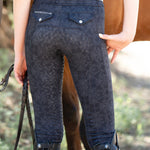 Canter Culture Athletic Breeches - Black Damask - Canter Culture Riding Apparel - Equiluxe Tack