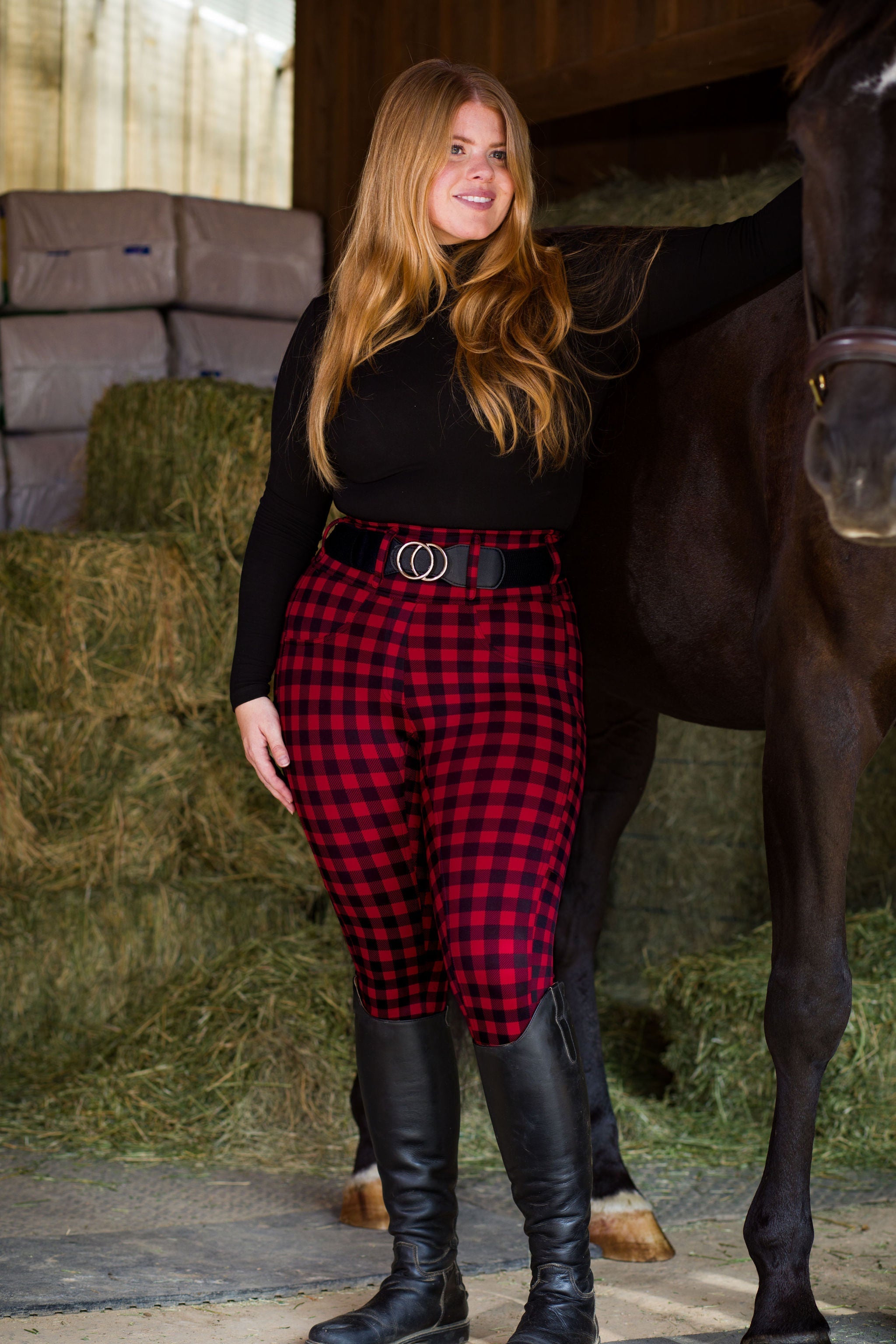 Canter Culture Athletic Breeches - Buffalo Plaid - Canter Culture Riding Apparel - Equiluxe Tack