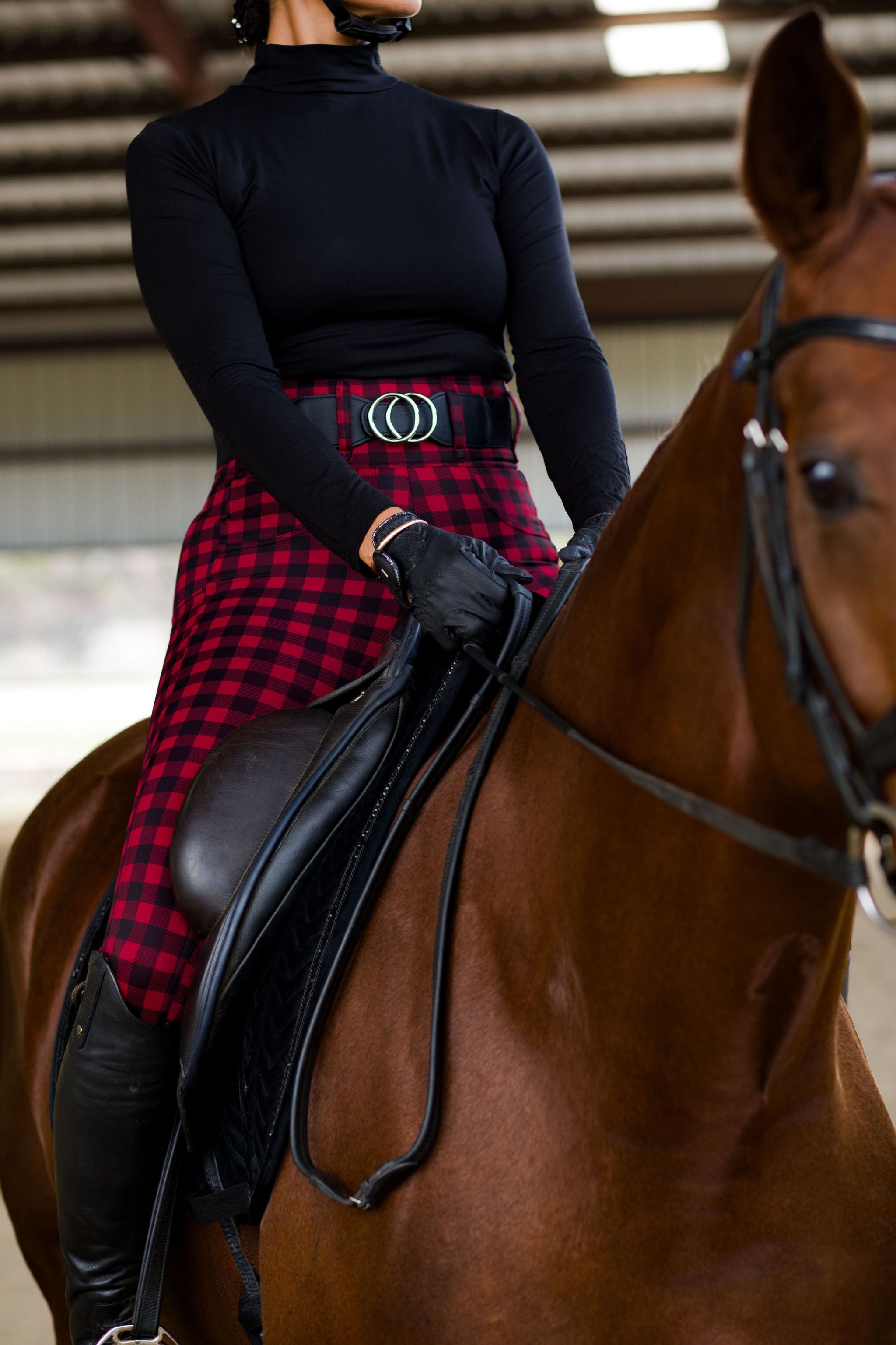 Canter Culture Athletic Breeches - Buffalo Plaid - Canter Culture Riding Apparel - Equiluxe Tack