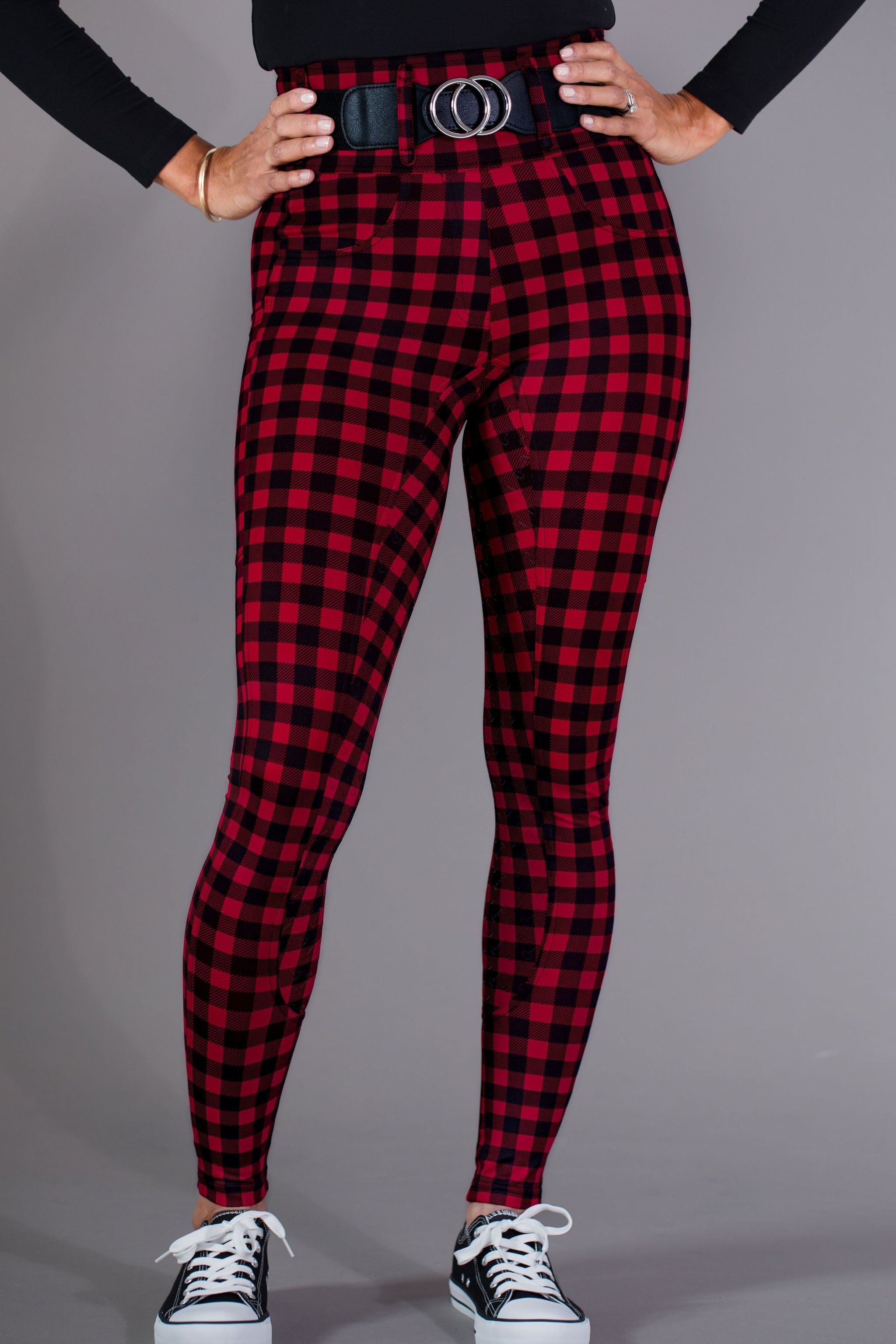 Canter Culture Athletic Breeches - Buffalo Plaid - Canter Culture Riding Apparel - Equiluxe Tack