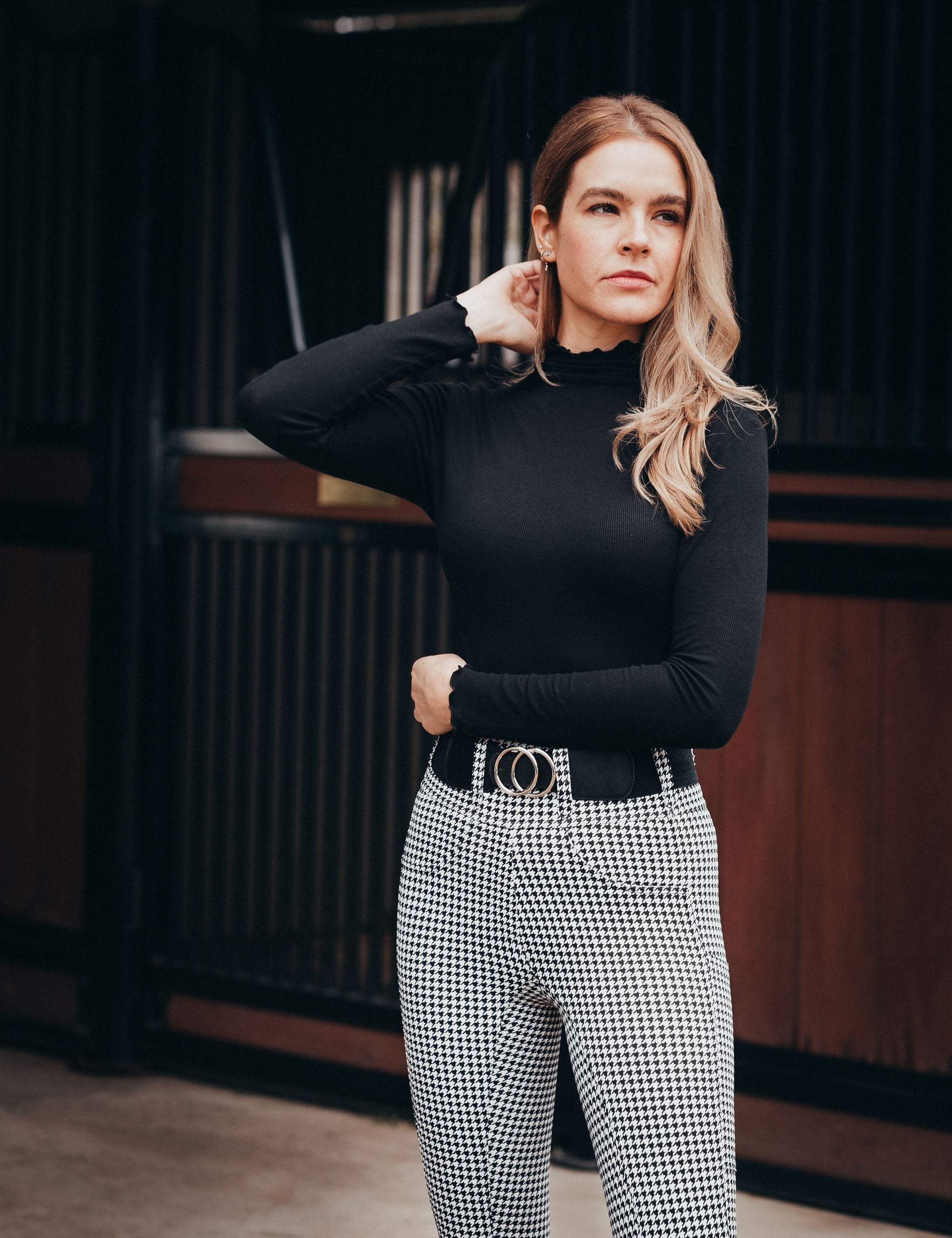 Canter Culture Athletic Breeches - Houndstooth - Canter Culture Riding Apparel - Equiluxe Tack