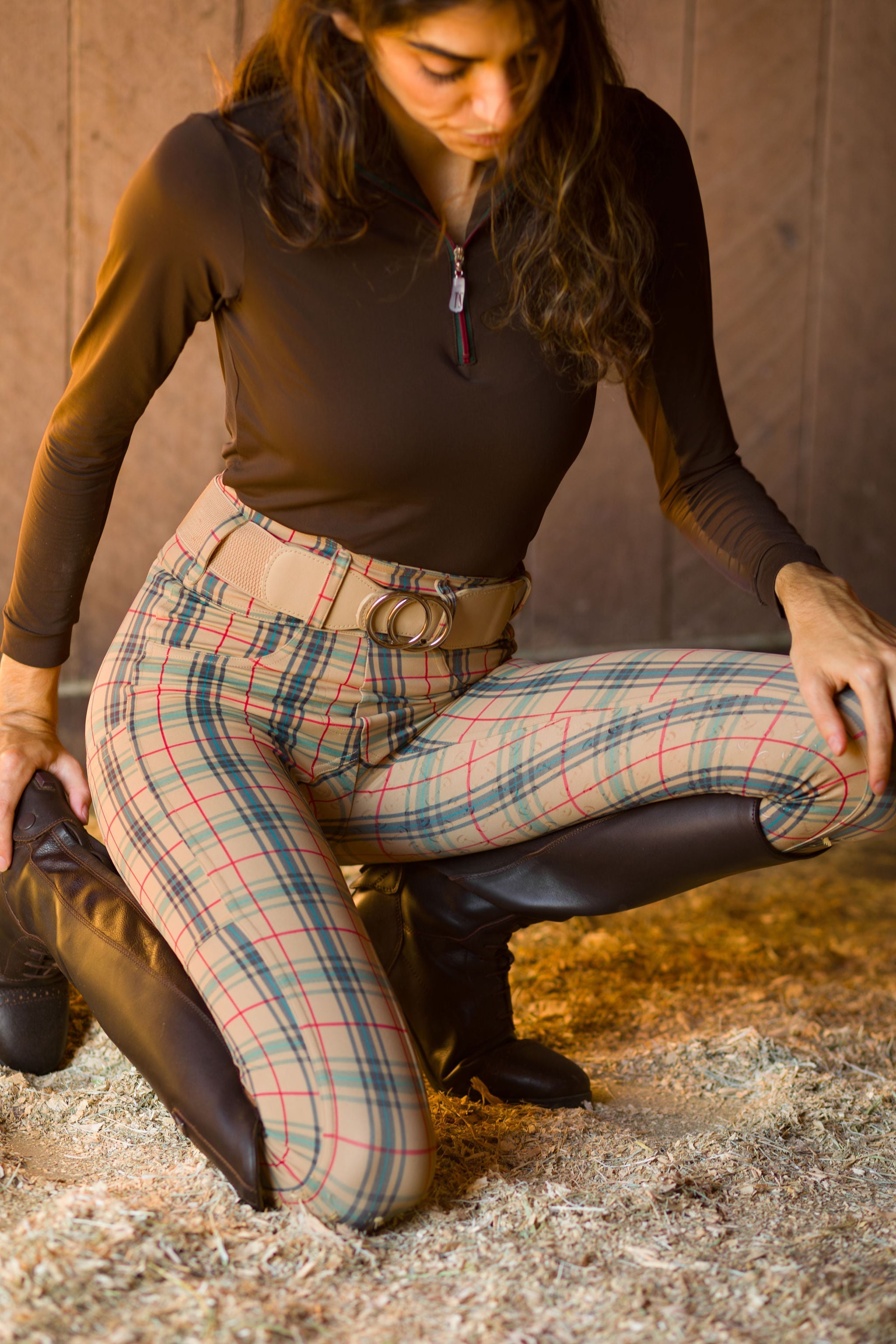 Canter Culture Athletic Breeches - London Plaid - Canter Culture Riding Apparel - Equiluxe Tack