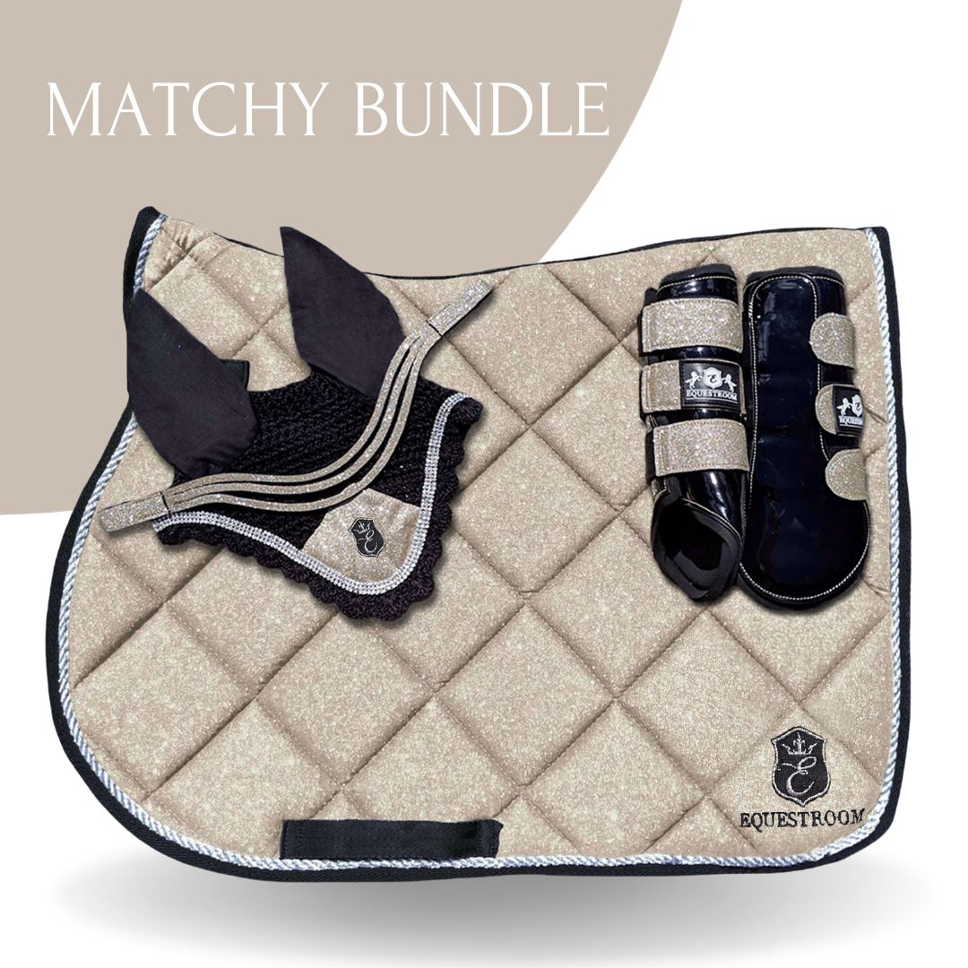 Champagne Saddle Pad Set - Equestroom - Equiluxe Tack