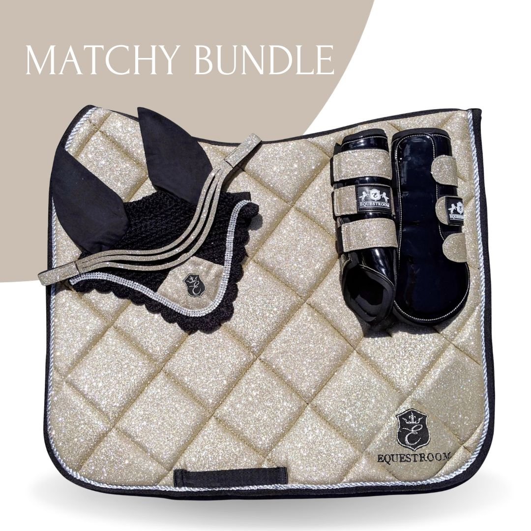 Champagne Saddle Pad Set - Equestroom - Equiluxe Tack