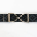 Charcoal Polo - 1.5" Gunmetal Stirrup Elastic Belt - Ellany Equestrian - Equiluxe Tack