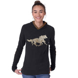 Chestnut Bay Rider Lounge Hoodie Running Horses - Chestnut Bay - Equiluxe Tack