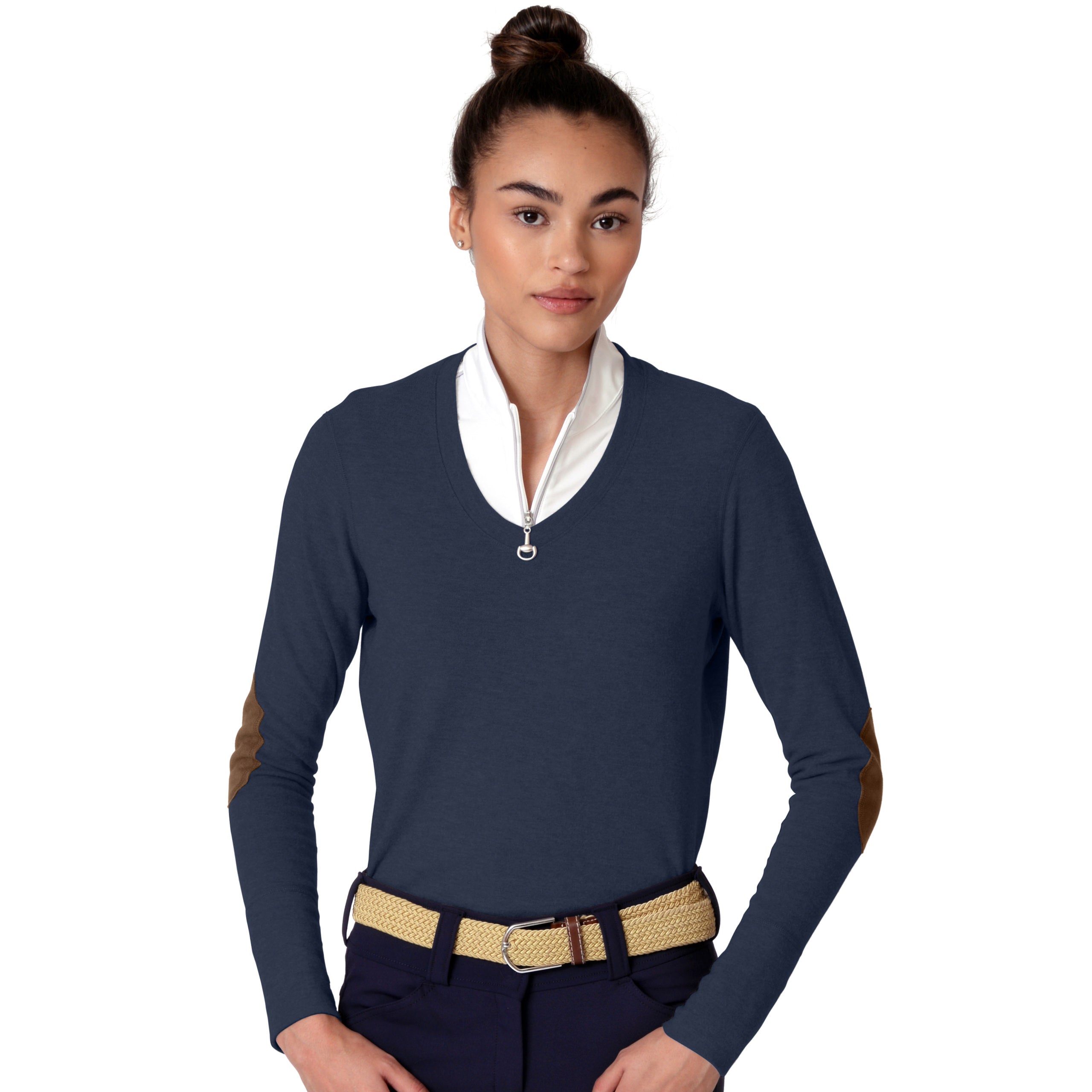 Chestnut Bay Rider Lounge V Neck - Chestnut Bay - Equiluxe Tack