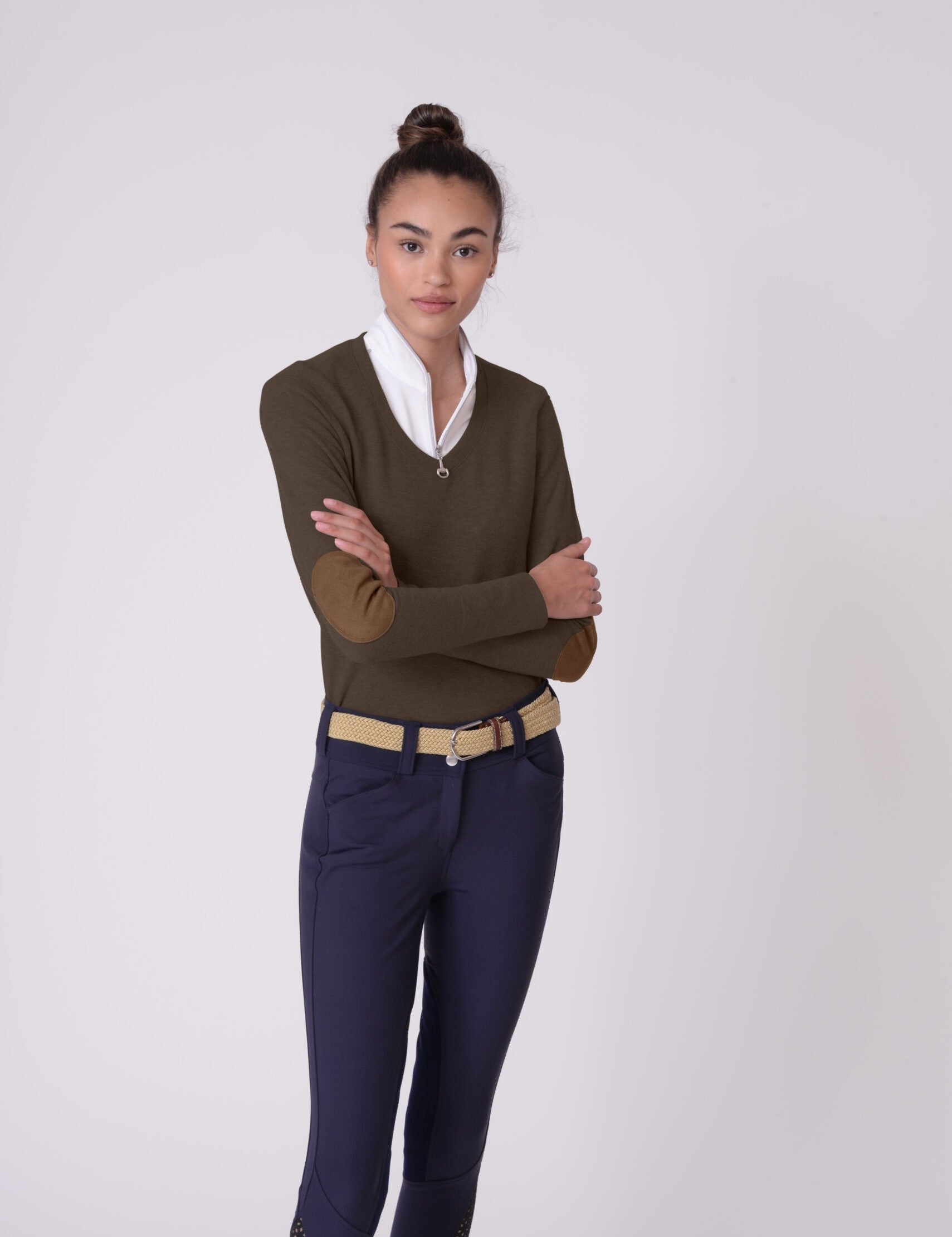 Chestnut Bay Rider Lounge V Neck - Chestnut Bay - Equiluxe Tack